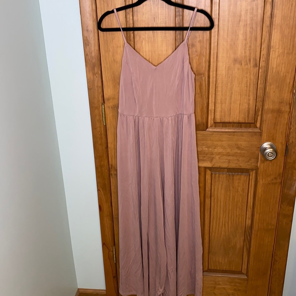 Mystree blush pink jumpsuit, size large